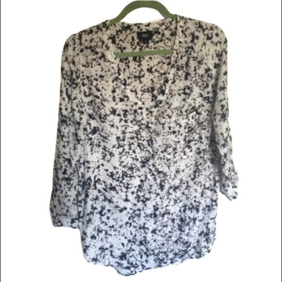 MOSSIMO Marbled Print Blouse - Picture 1 of 2